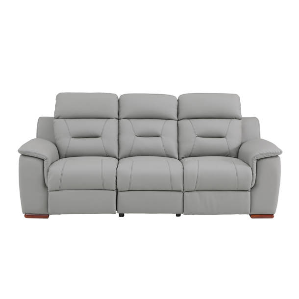 Latitude Run® Annahi 85" Faux Leather Pillow Top Arm Reclining Sofa